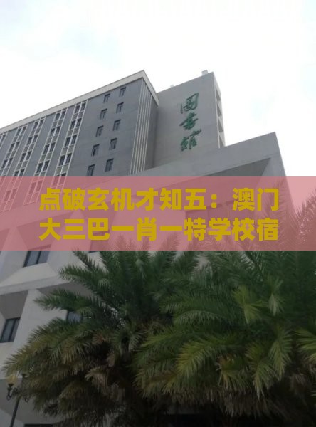 点破玄机才知五：澳门大三巴一肖一特学校宿舍条件-2025年新奥正版免费大全-百度,警惕欺骗性广告-升级分析、解释与落实